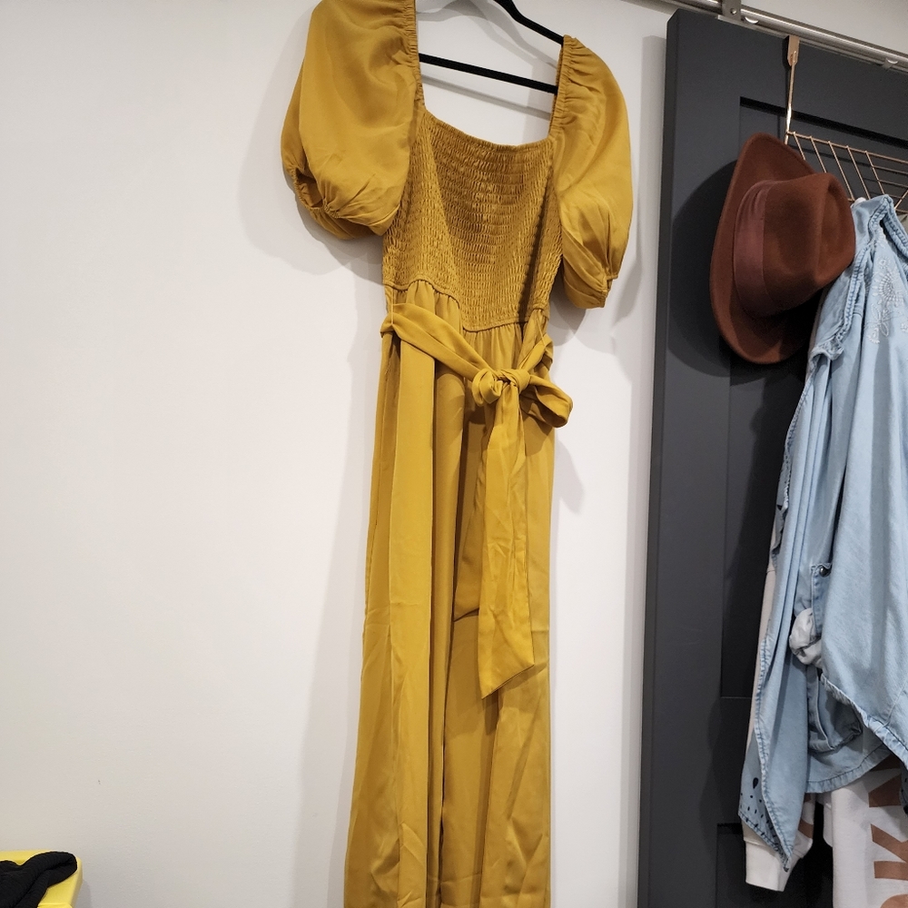 Mustard Yellow Jump Suite